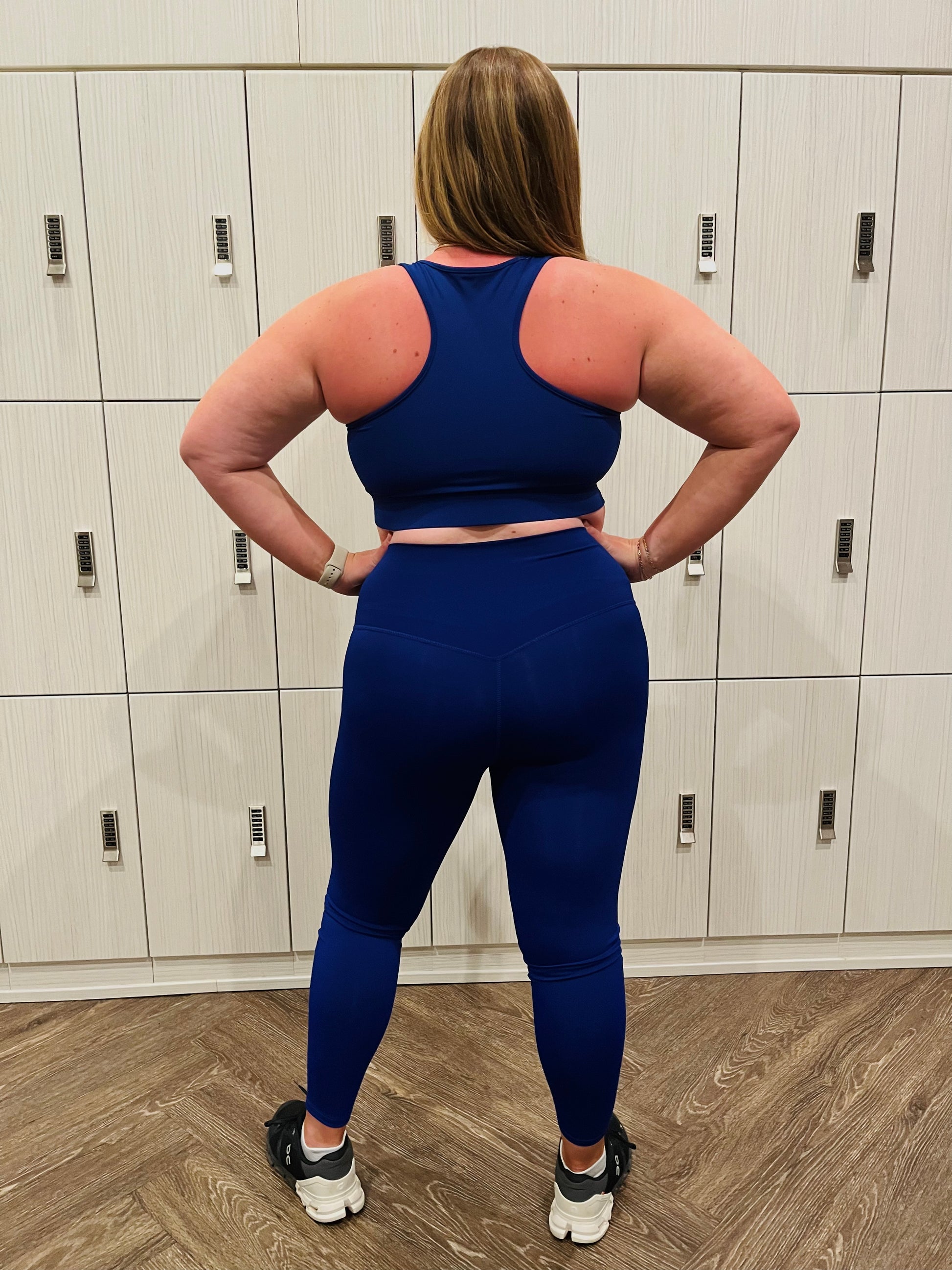 Bright Blue Razorback Sports bra – SheerPositivity