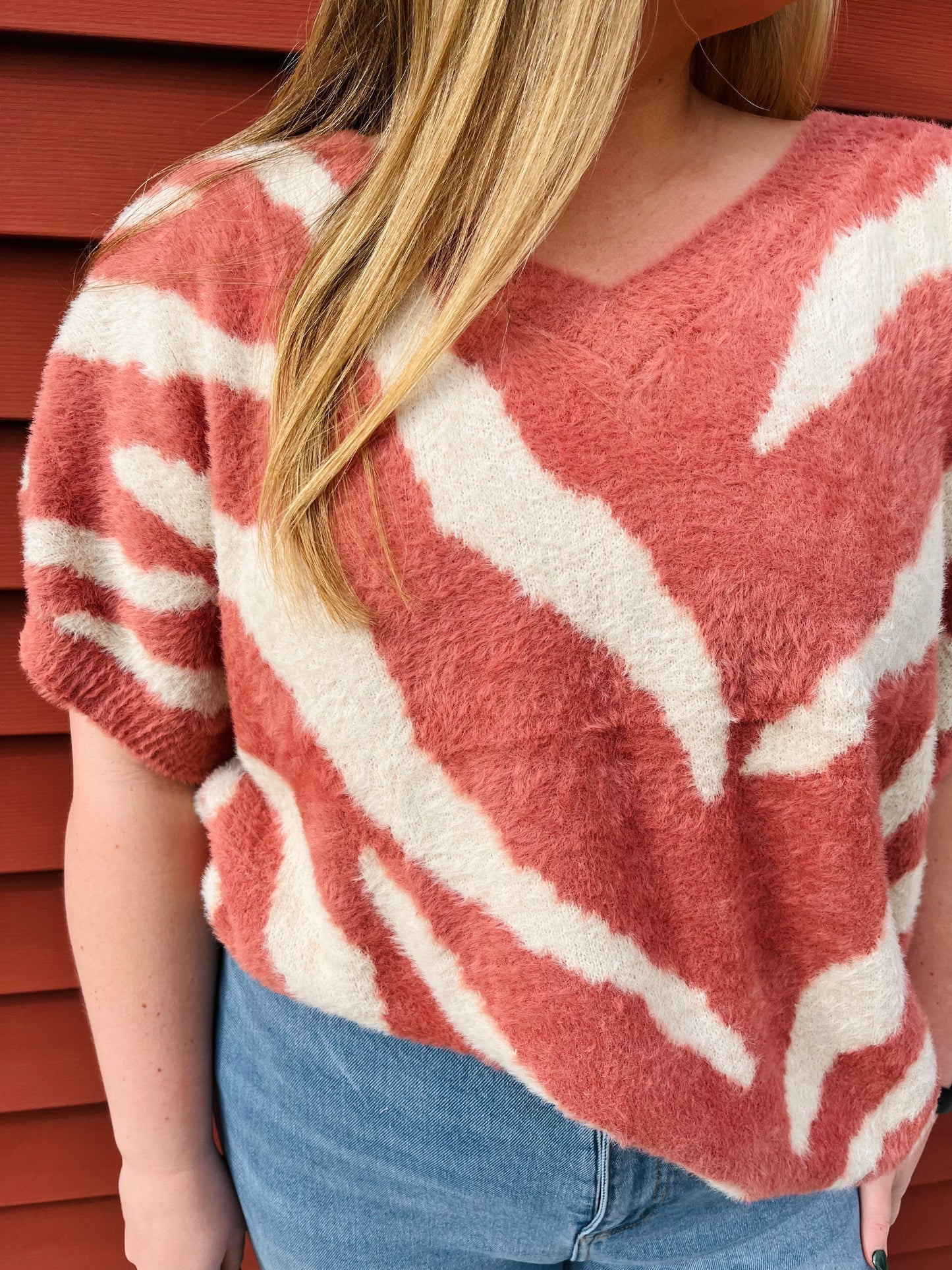 Brushed Zebra Sweater